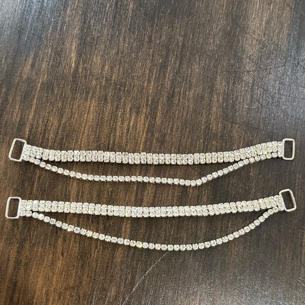 Silver Rhinestone Hip connectors